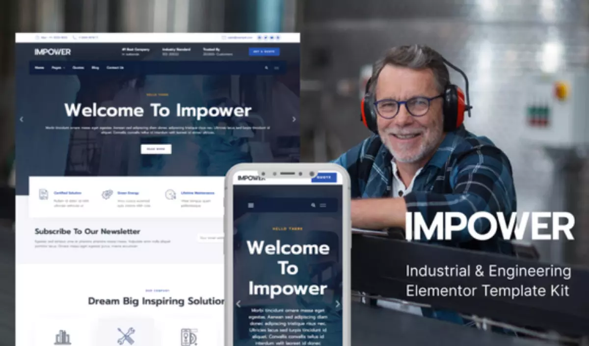 Impower – Engineering and Industrial Template Kit