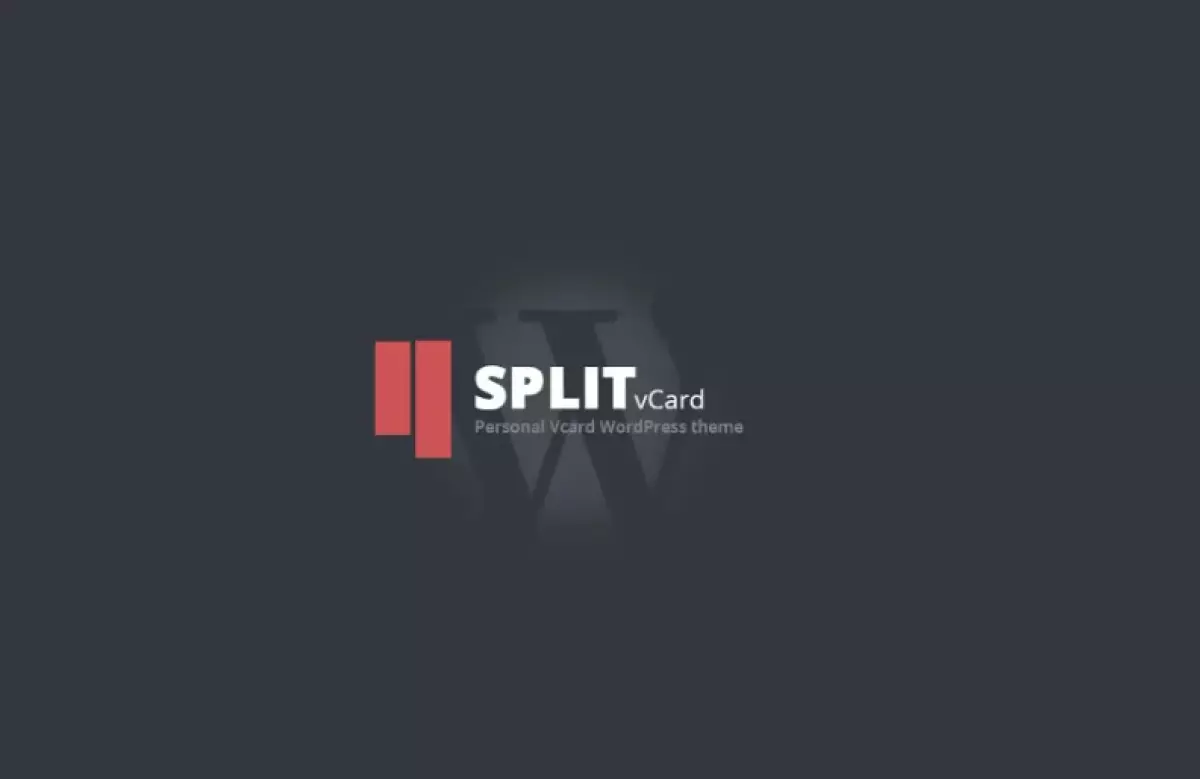 Split : WordPress CV/Vcard Template