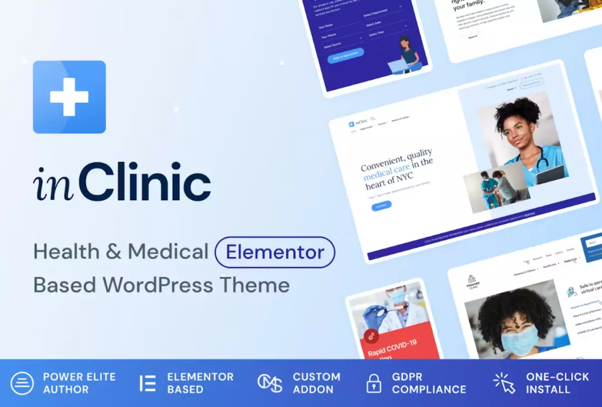 InClinic - Healthcare &amp; Medical WordPress Theme