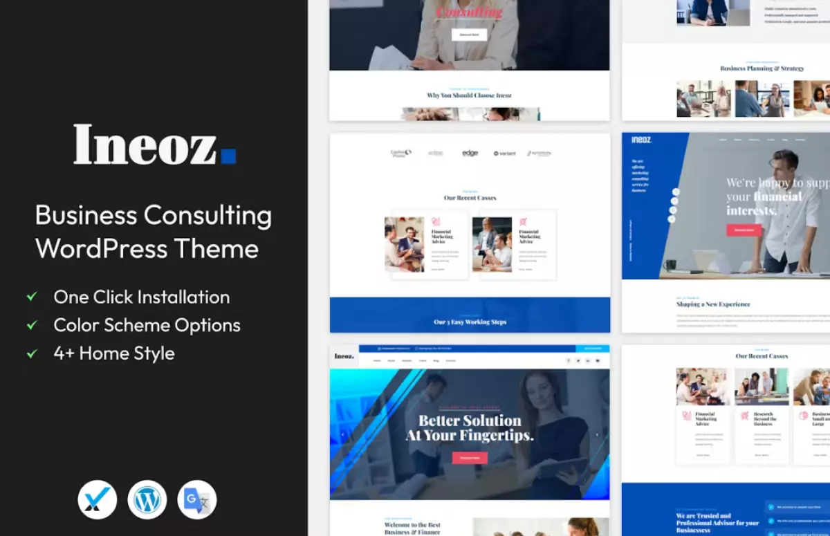 Ineoz - Business Consulting WordPress Theme