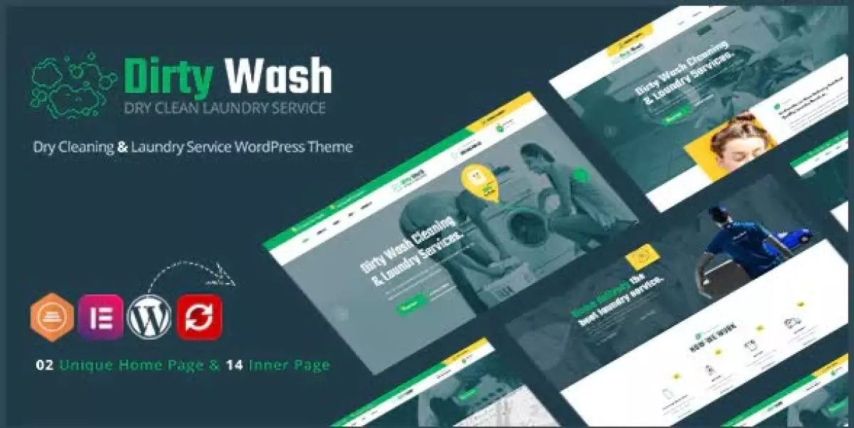 DirtyWash – Laundry Service WordPress Theme