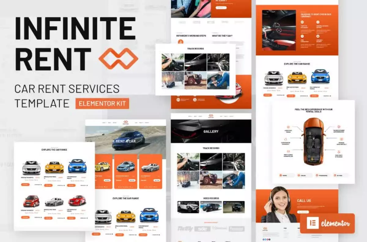 Infiniterent - Car Rental Elementor Template