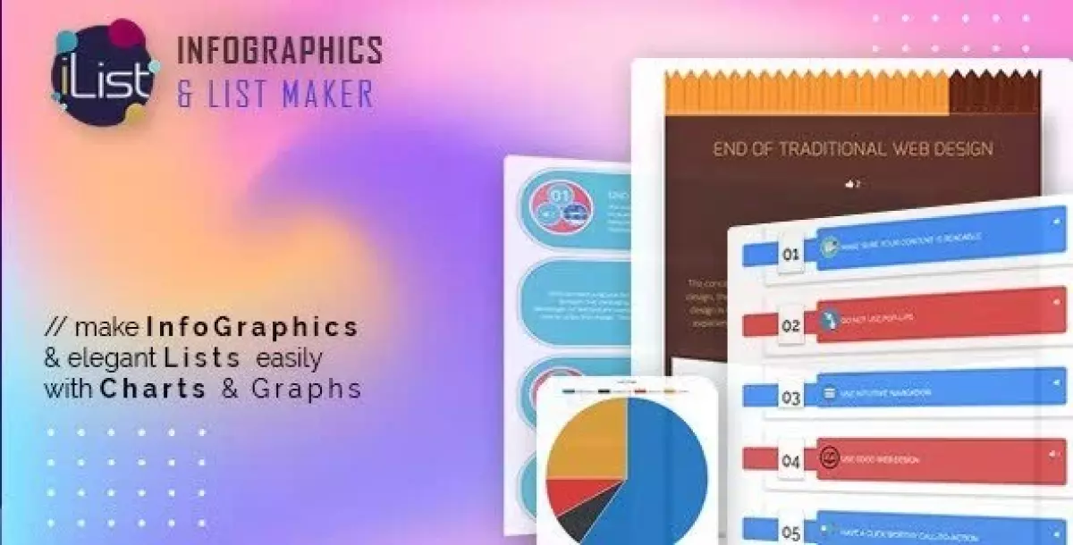 Infographic Maker - iList with Quick Charts 7.2.0