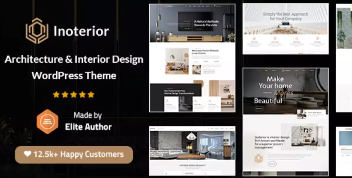 Inoterior - Architecture &amp; Interior Designer WordPress Theme + RTL