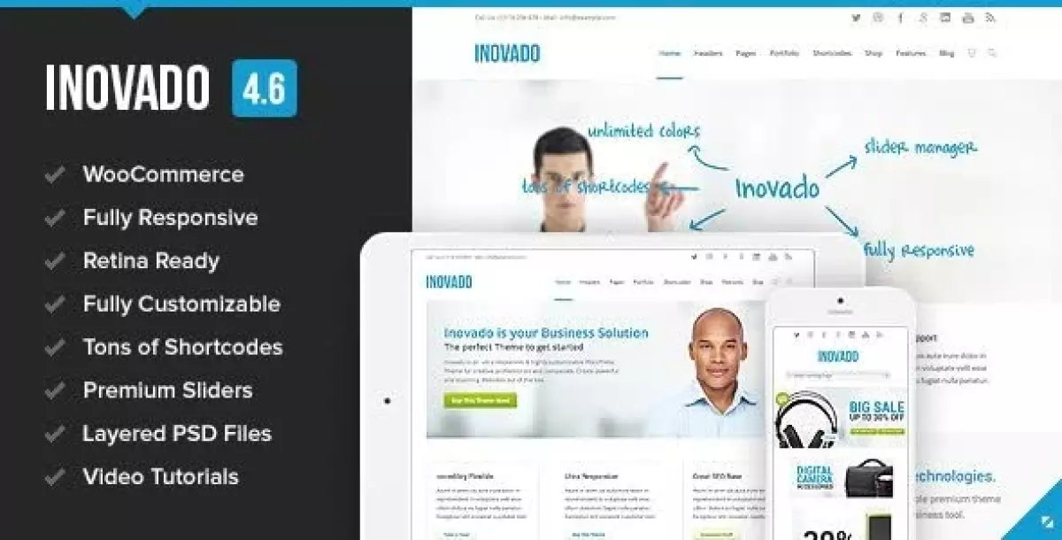 Inovado - Retina Responsive Multi-Purpose Theme