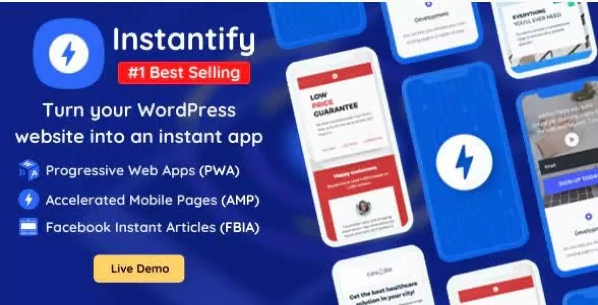 Instantify &#8211; PWA &#038; Google AMP &#038; Facebook IA for WordPress