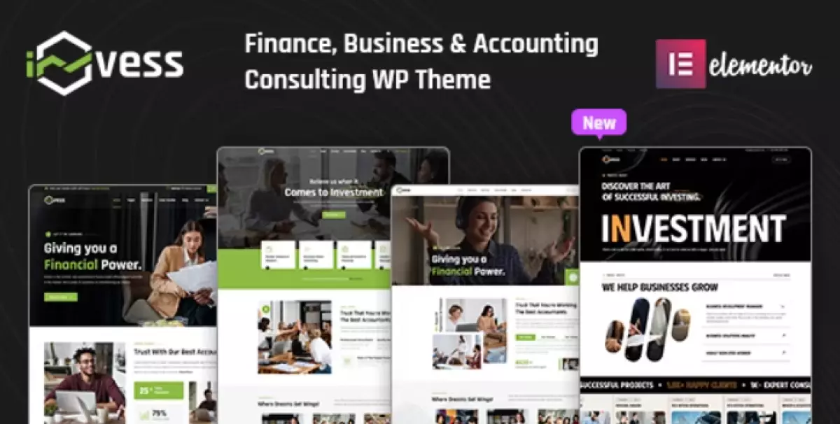 Invess - Accounting &amp; Finance Consulting WordPress Theme