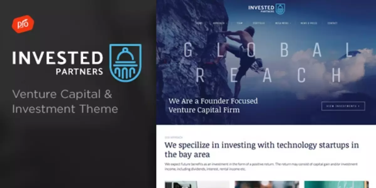 Invested - Venture Capital &amp; Investment WordPress Theme