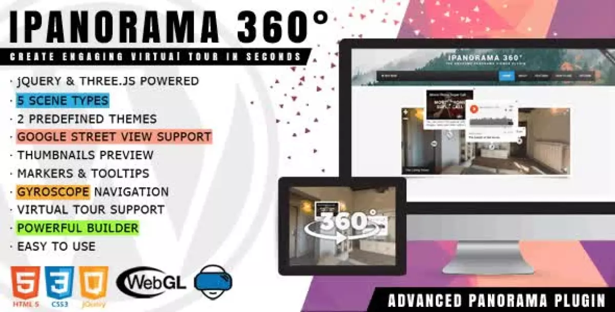 iPanorama 360° - Virtual Tour Builder for WordPress