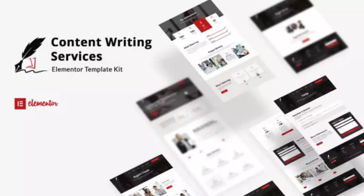 Writery - Content Writer Service Elementor Template