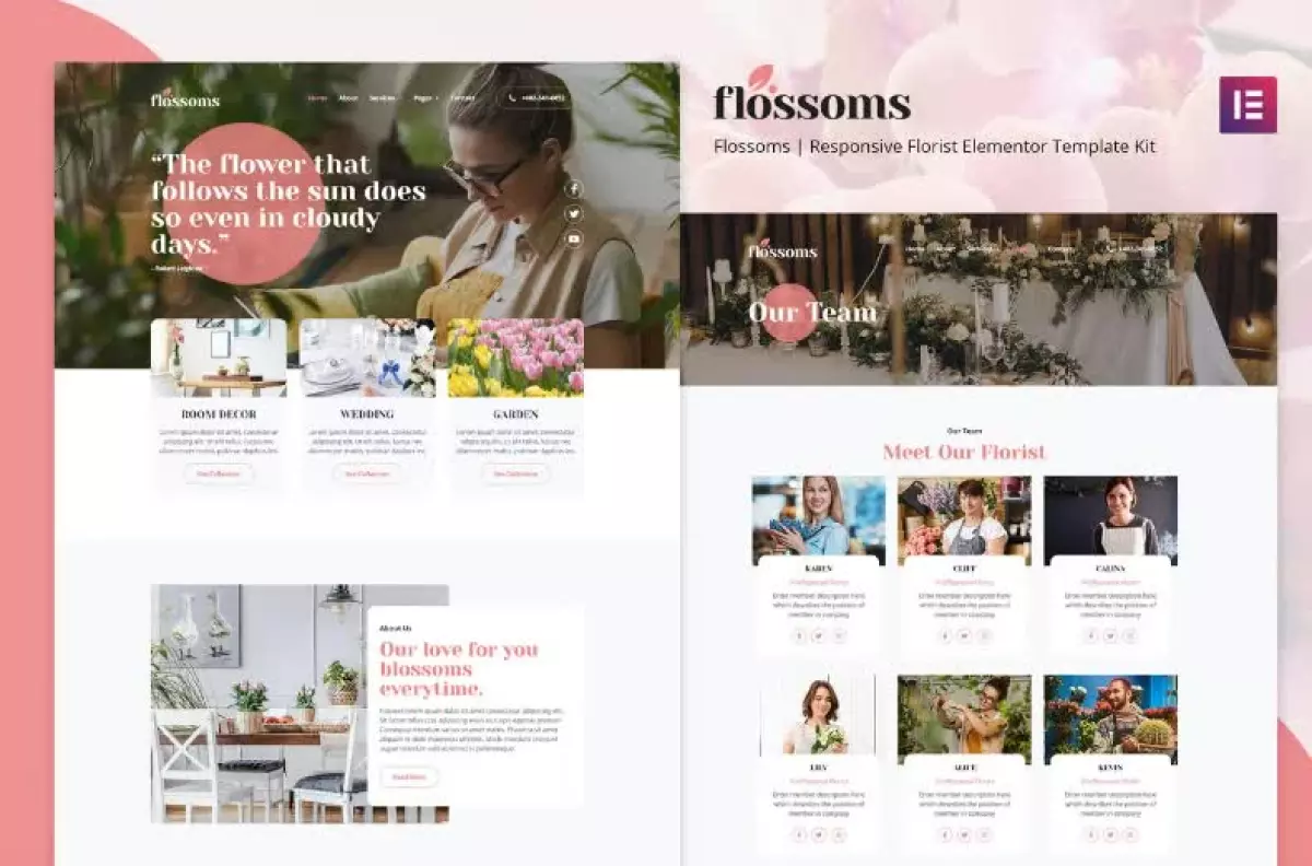 Flossom - Flower Shop Elementor Template