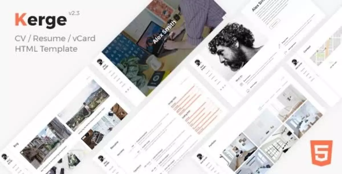 Kerge Resume WordPress Theme