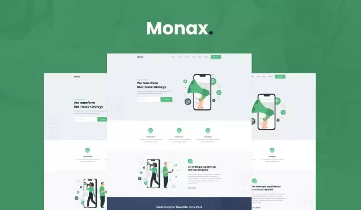 Monax - Saas & Startup Elementor Template