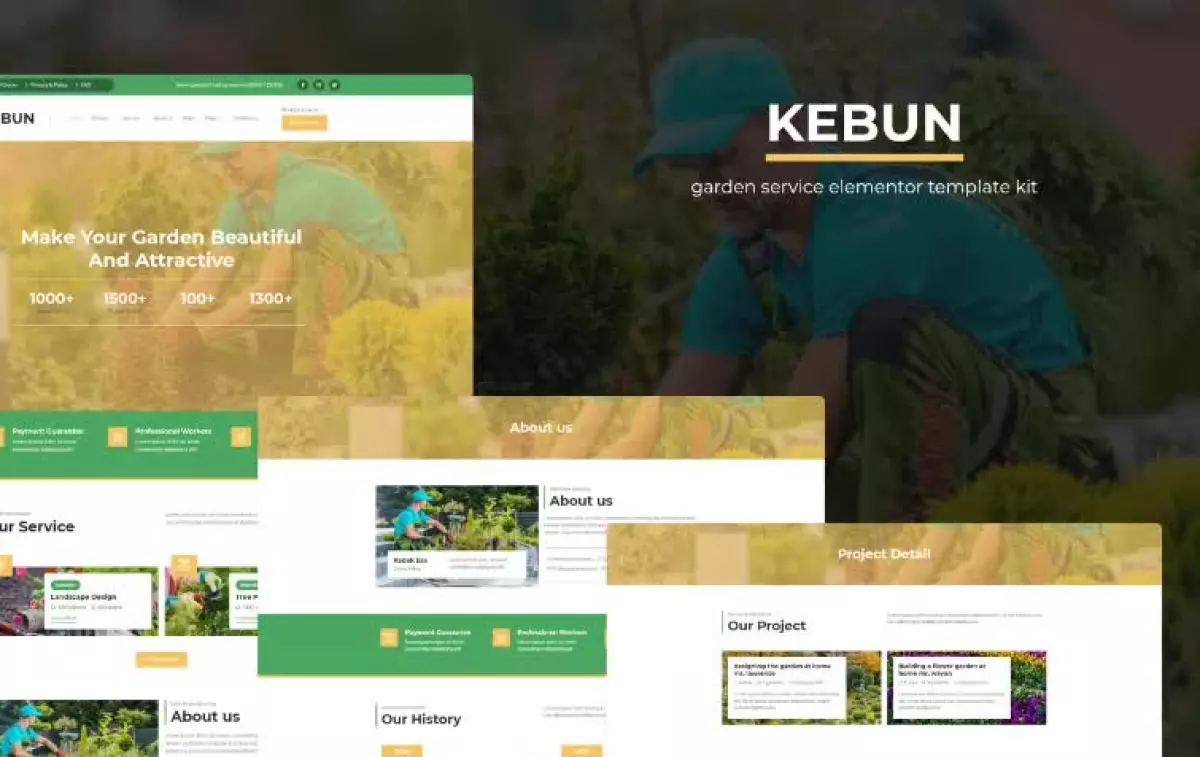 Kebun - Garden Service Elementor Template