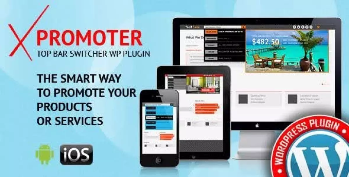 xPromoter - Top Bar Switcher Responsive WordPress Plugin ,