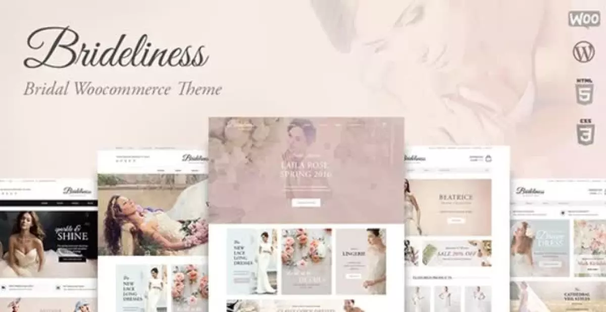 Brideliness - Wedding Shop WordPress WooCommerce Theme