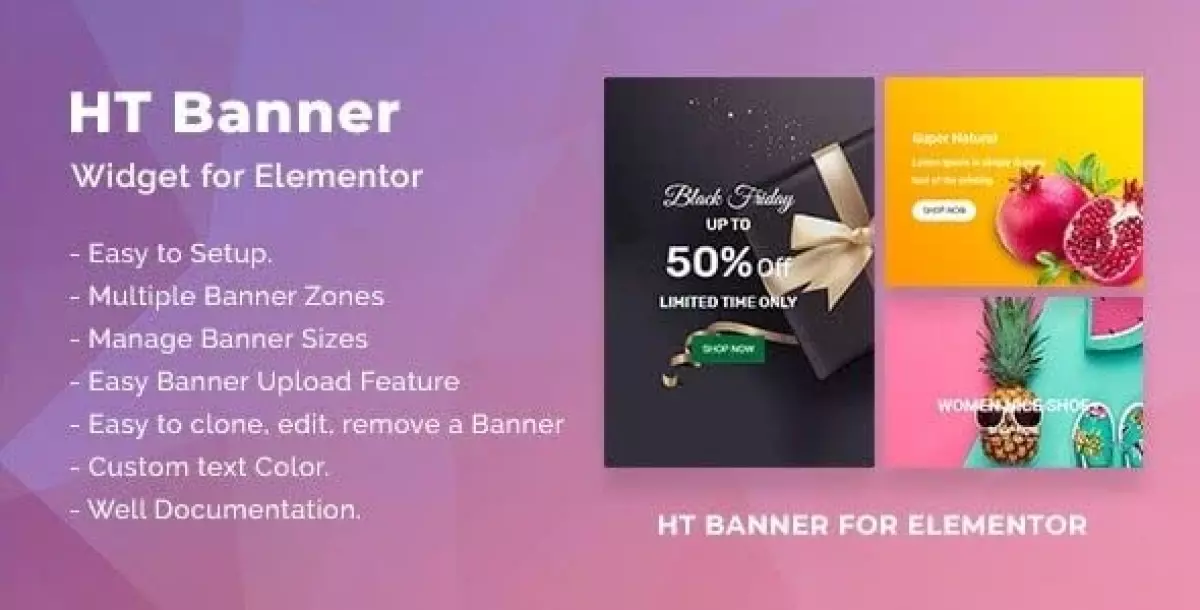 HT Banner for Elementor