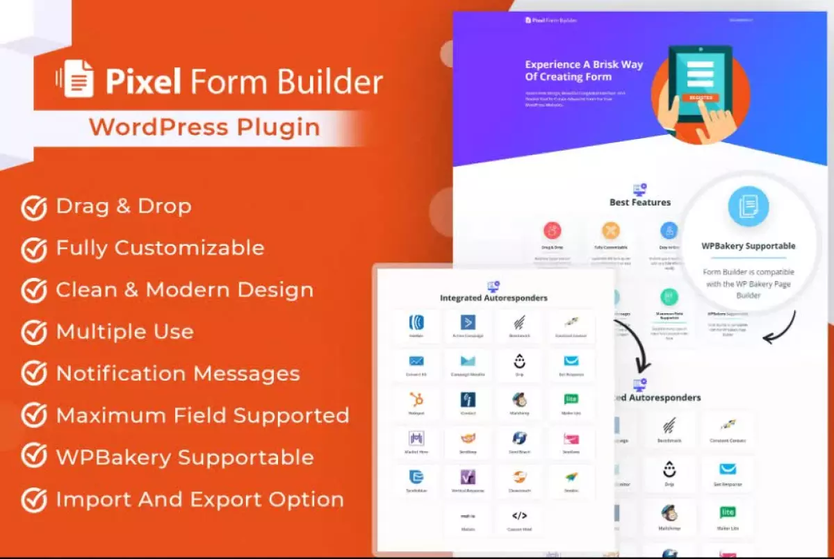 Pixel WordPress Form BuilderPlugin & Autoresponder