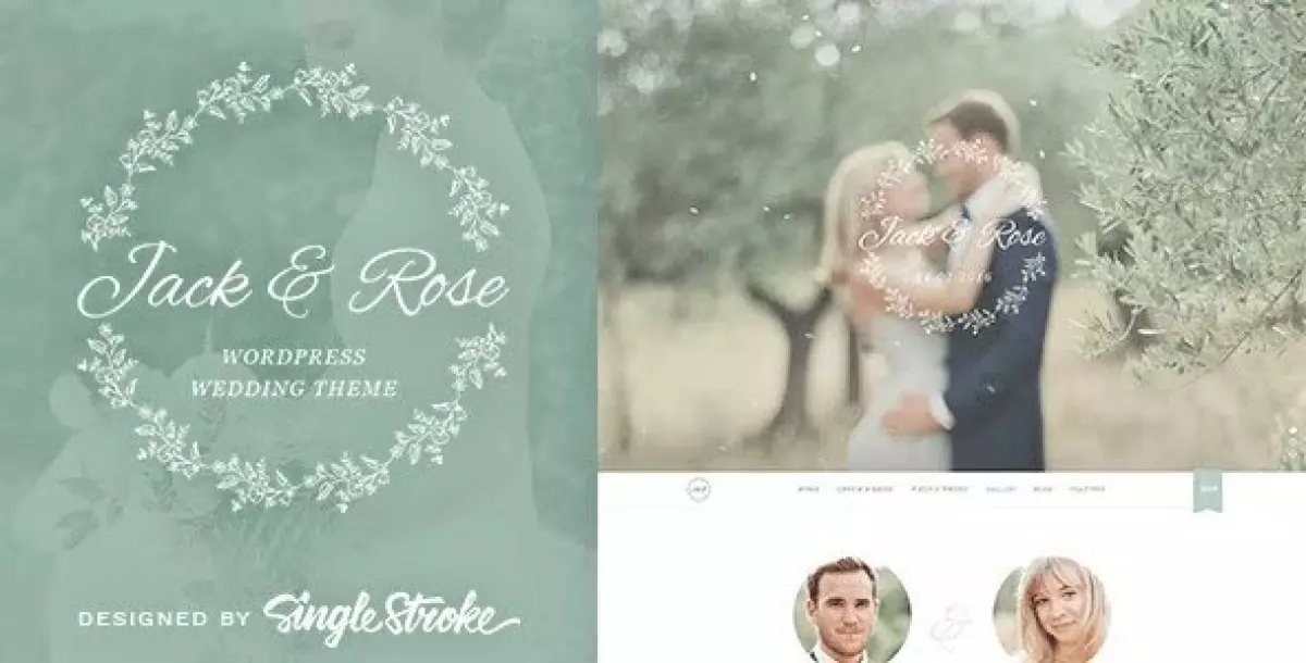 Jack & Rose - A Whimsical WordPress Wedding Theme 1.5.8