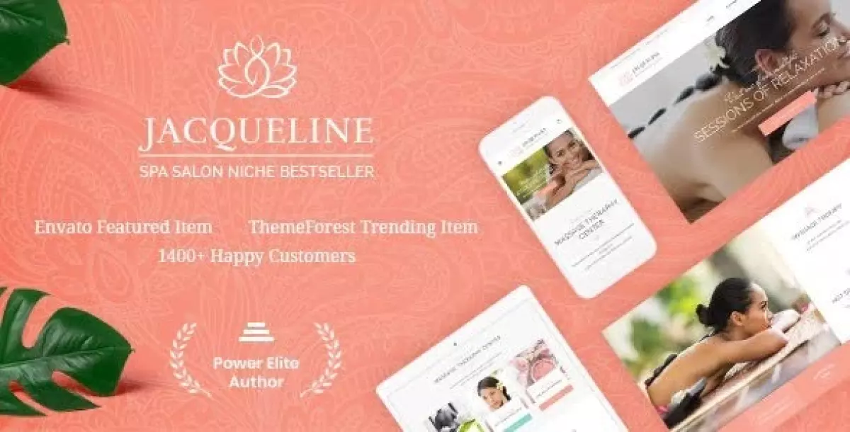 Jacqueline | Spa & Massage Salon Beauty WordPress Theme + Elementor 2.8.0