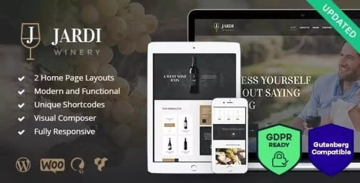 Jardi | Winery, Online Delivery Vineyard & Wine Shop WordPress Theme