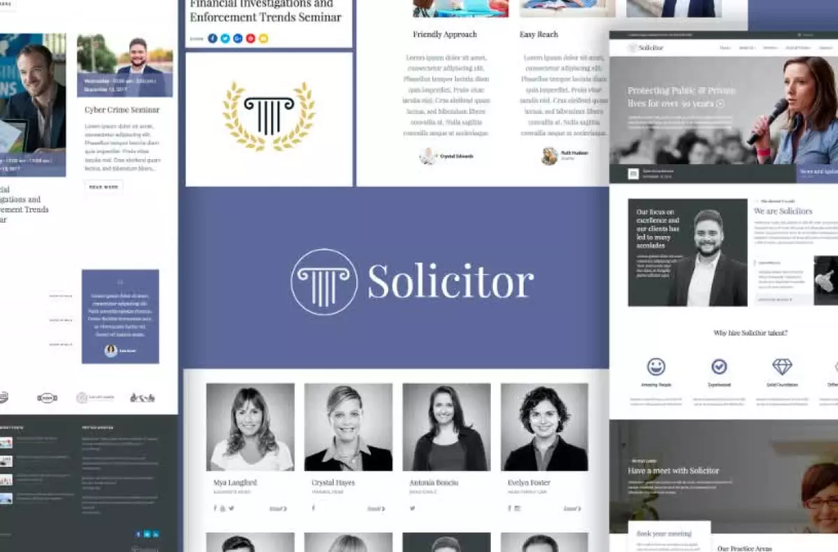 Solicitor Law Business Responsive WordPress Theme