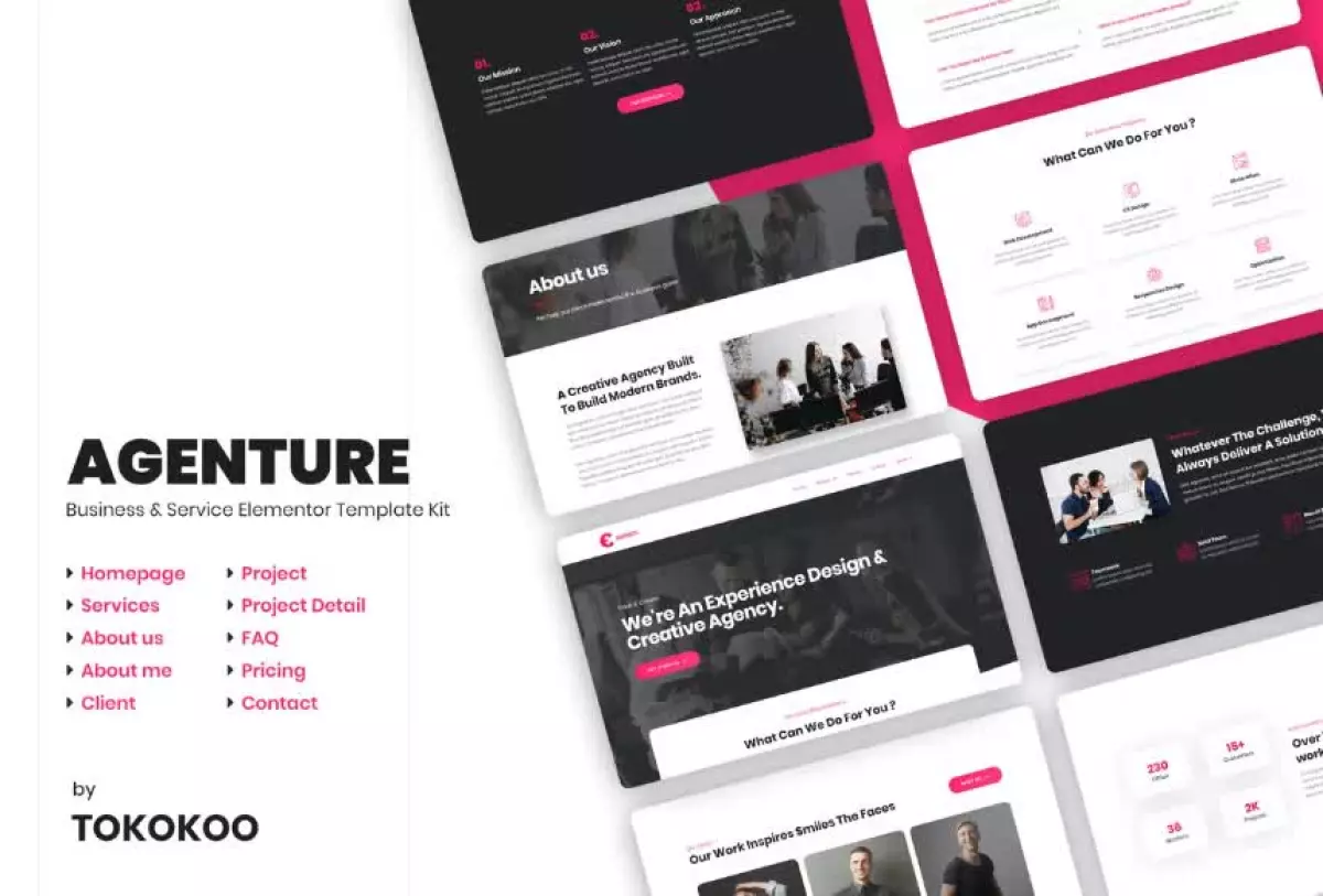 Agenture | Digital Agency & Startup Elementor Template