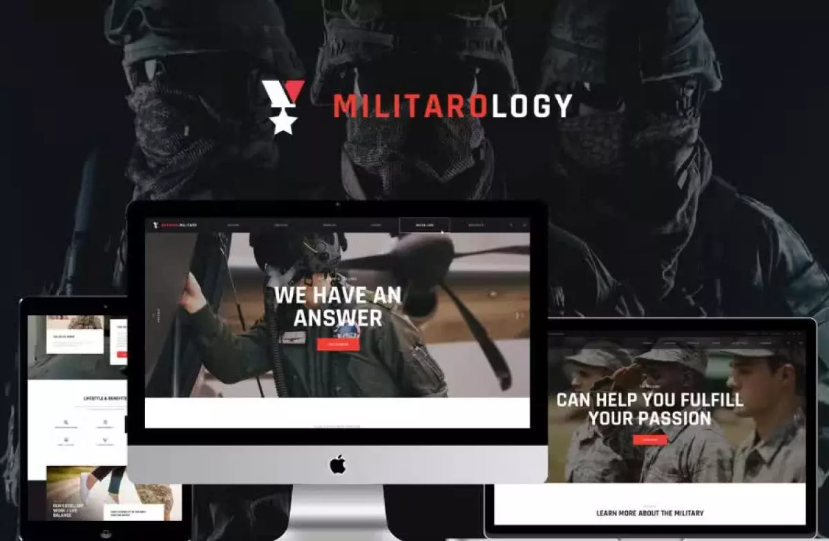 Militarology - Masculine WordPress Theme