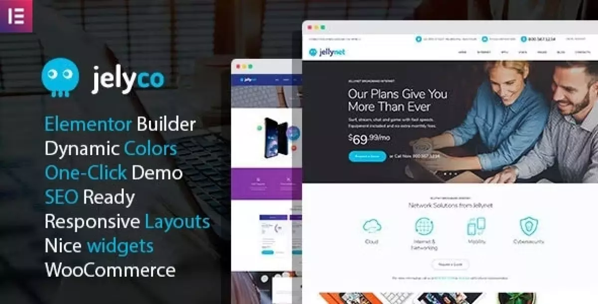 JelyCo - ISP &amp; Telecom WordPress Theme