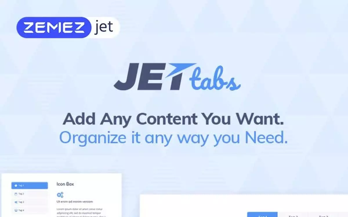 JetTabs - Tabs and Accordions for Elementor Page Builder WordPress Plugin 2.1.25.3