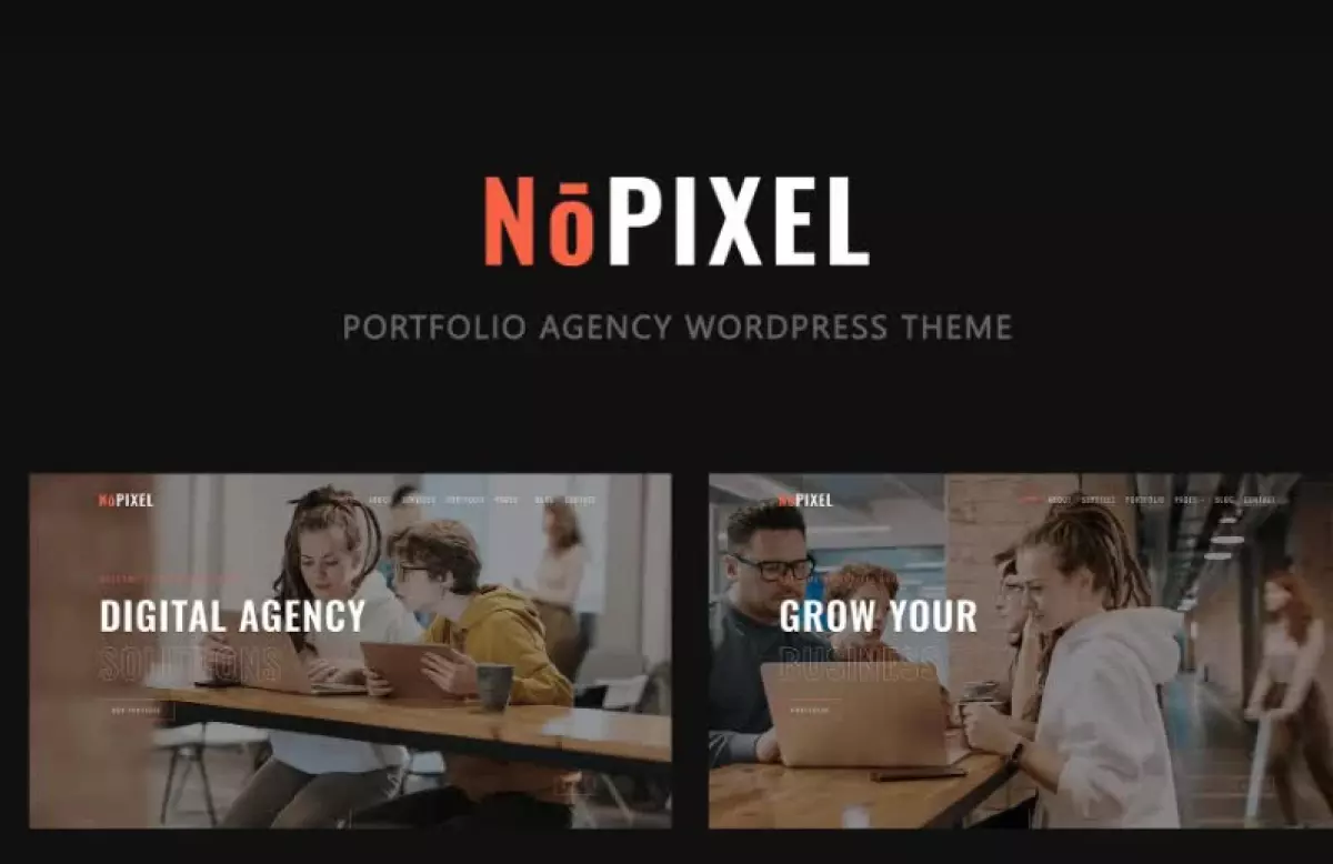 NoPixel - Portfolio Agency WordPress Theme