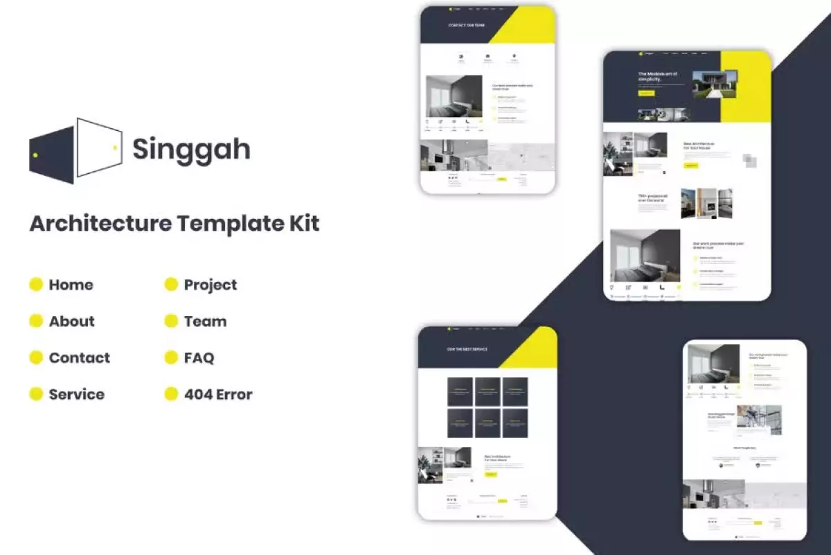 Singgah - Architecture Elementor Template