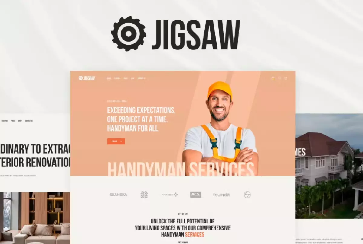 Jigsaw – Building &amp; Construction WordPress Theme