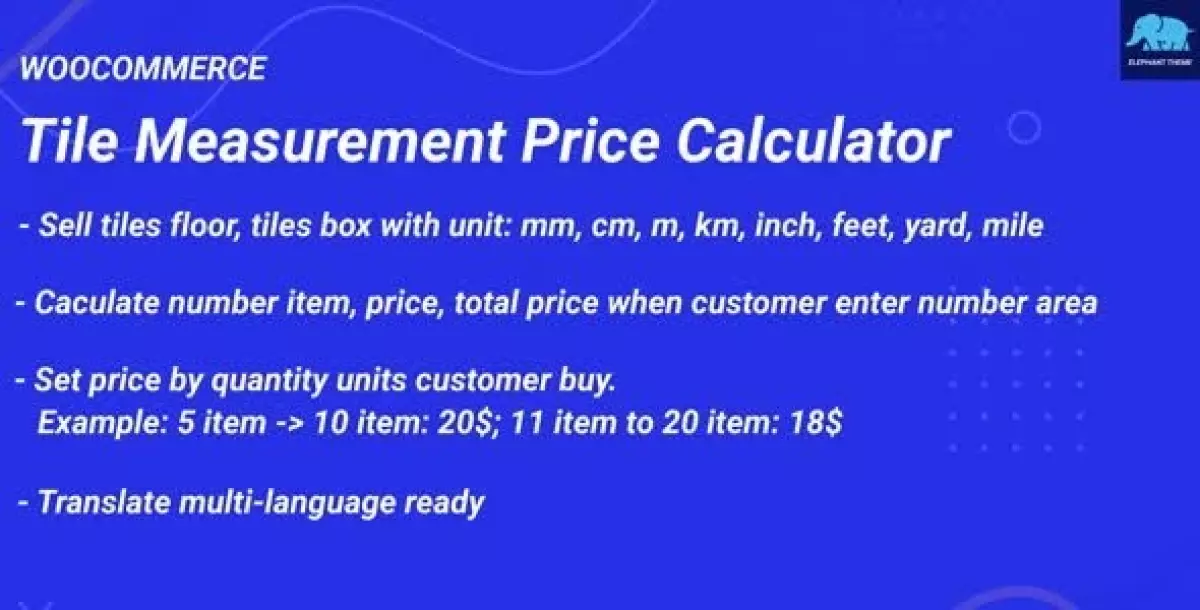 [WISH] Tile Measurement Price Calculator for