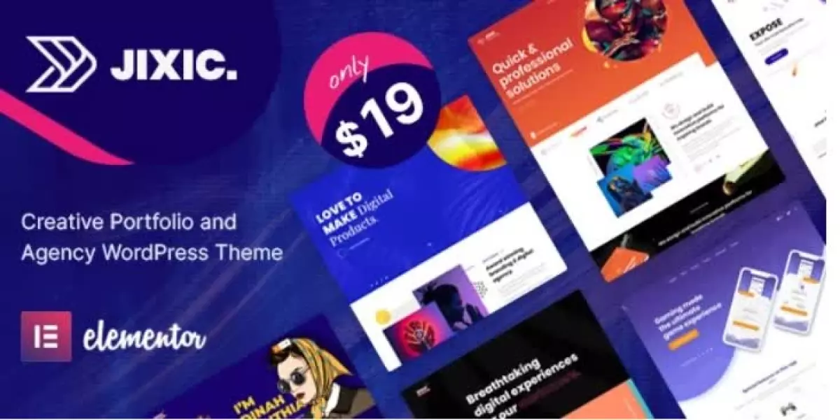 Jixic - Creative Portfolio & Agency WordPress Theme