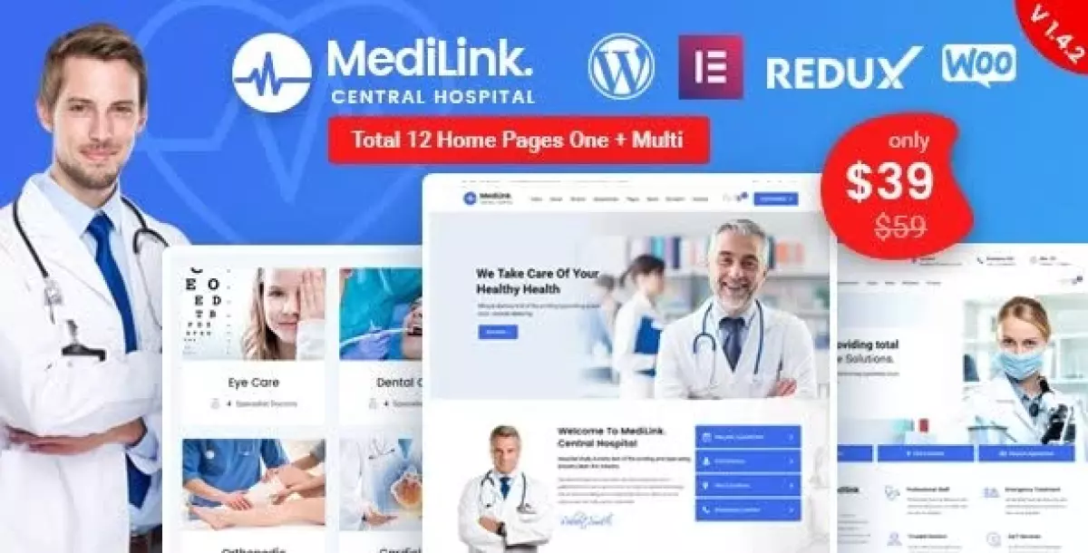 Medilink - Health & Medical WordPress Theme