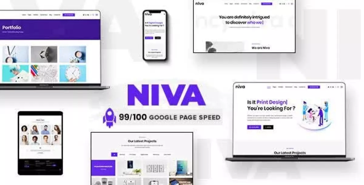 Niva - Creative Agency WordPress Theme