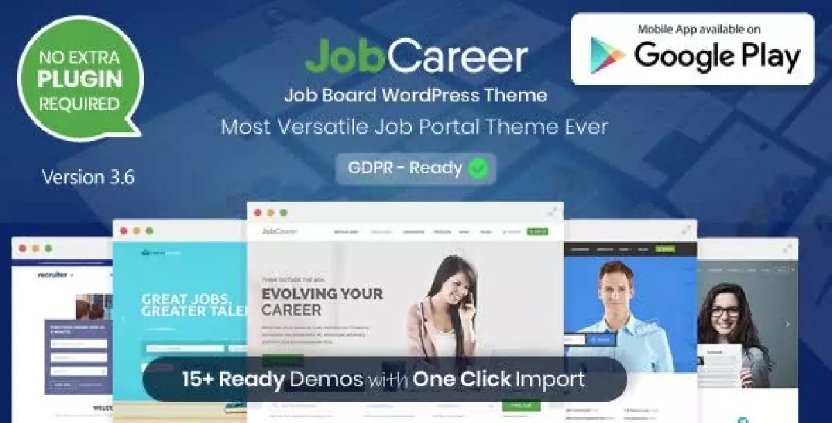 JobCareer | Job Board Responsive WordPress Theme 5.0