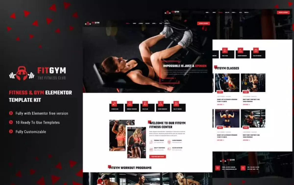 FitGym - Fitness & Gym Elementor Template