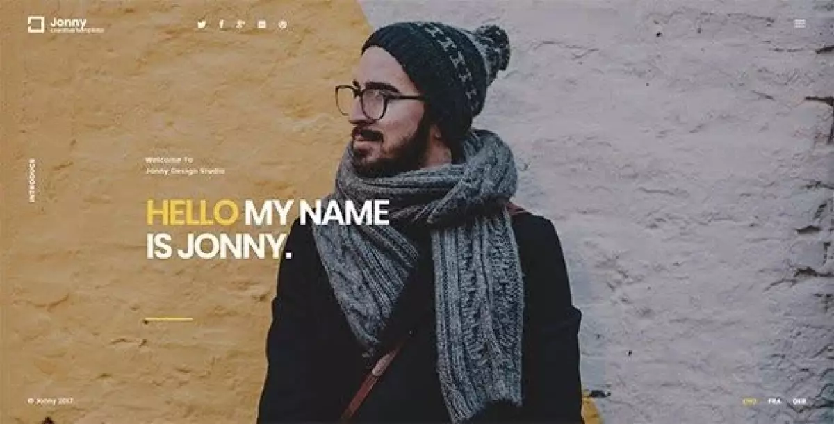 Jonny - Personal  WordPress Theme