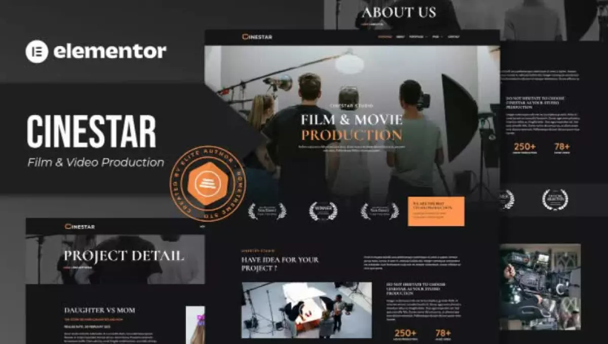 Cinestar - Film & Video Production Elementor Template