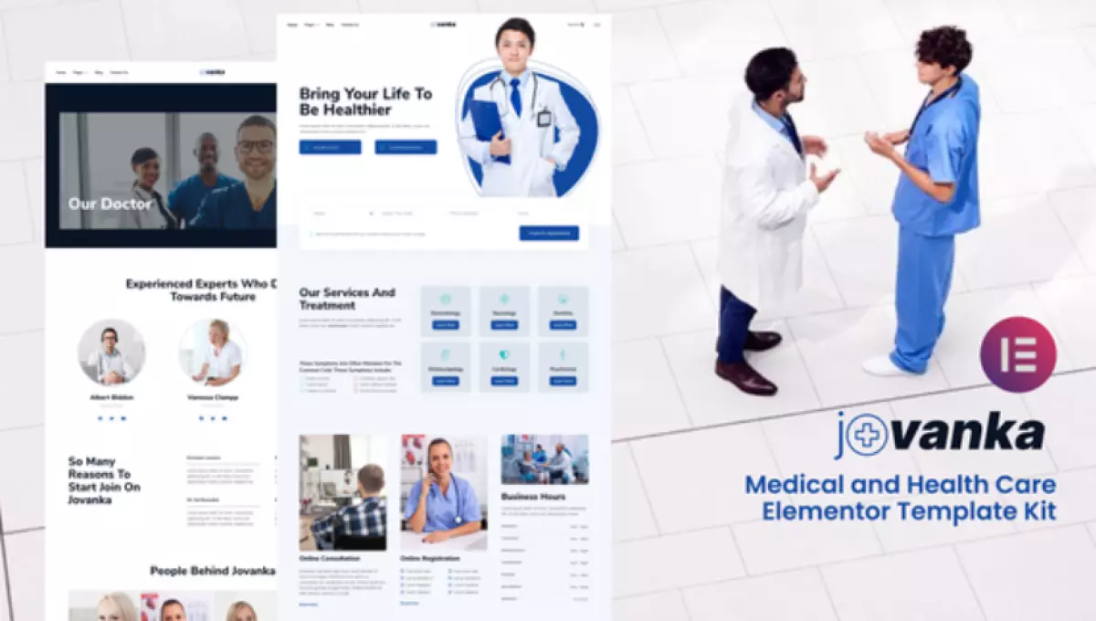 Jovanka – Medical and Health Care Elementor Template Kit