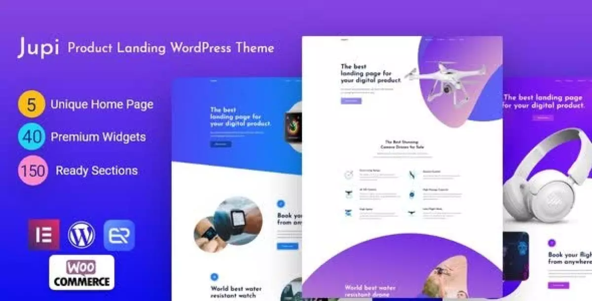 Jupi - Product Landing WordPress Theme