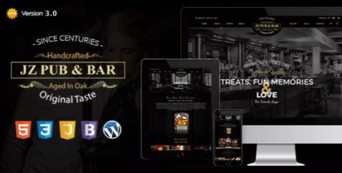 Jz Pub &amp; Bar WordPress Theme