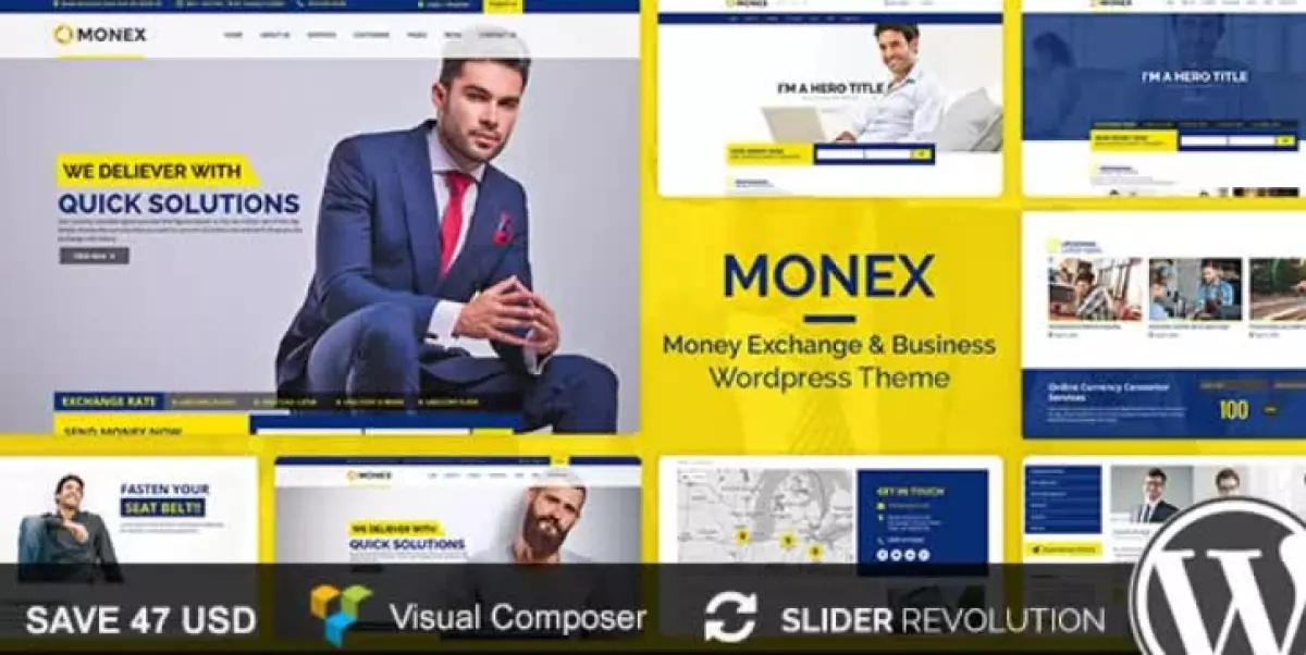 Monex - Money Exchange & Finance Business WordPress Theme