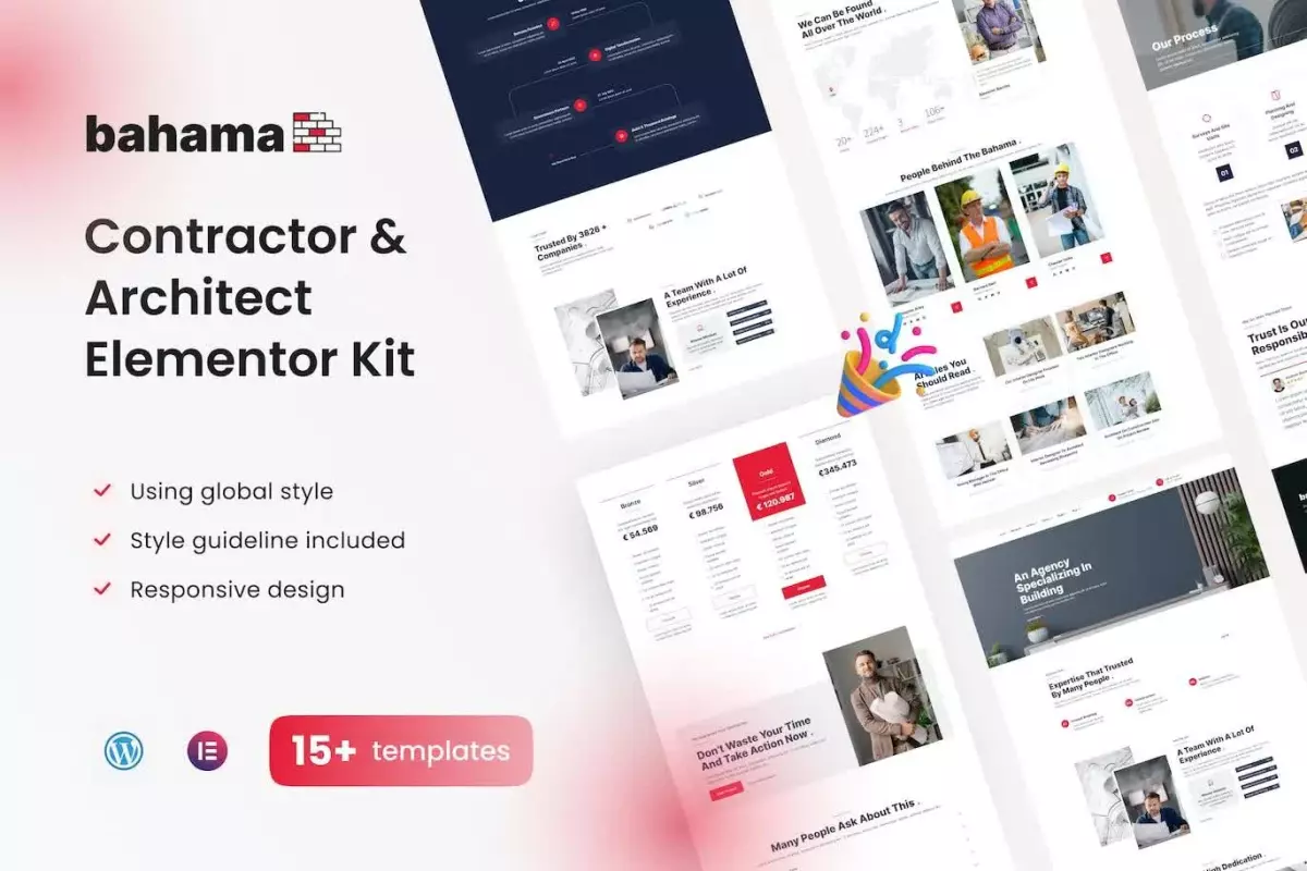 Bahama Contractor &amp; Architect Elementor Pro Template