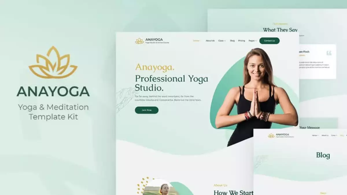 Anayoga - Yoga Teacher & Studio Elementor Template