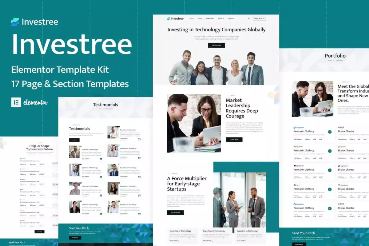 Investree - Venture Capital &amp; Angel Investor Elementor Pro Template