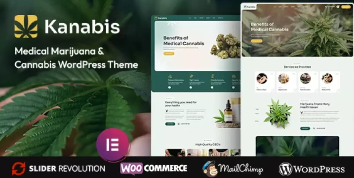 Kanabis - Medical Marijuana &amp; Cannabis WordPress Theme