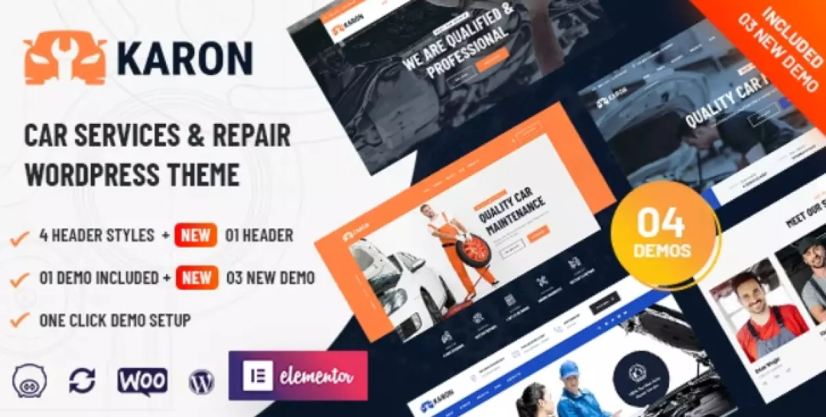 Karon - Car Repair and Service WordPress Theme